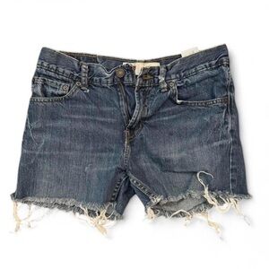 Levi's Distressed Blue Denim Shorts